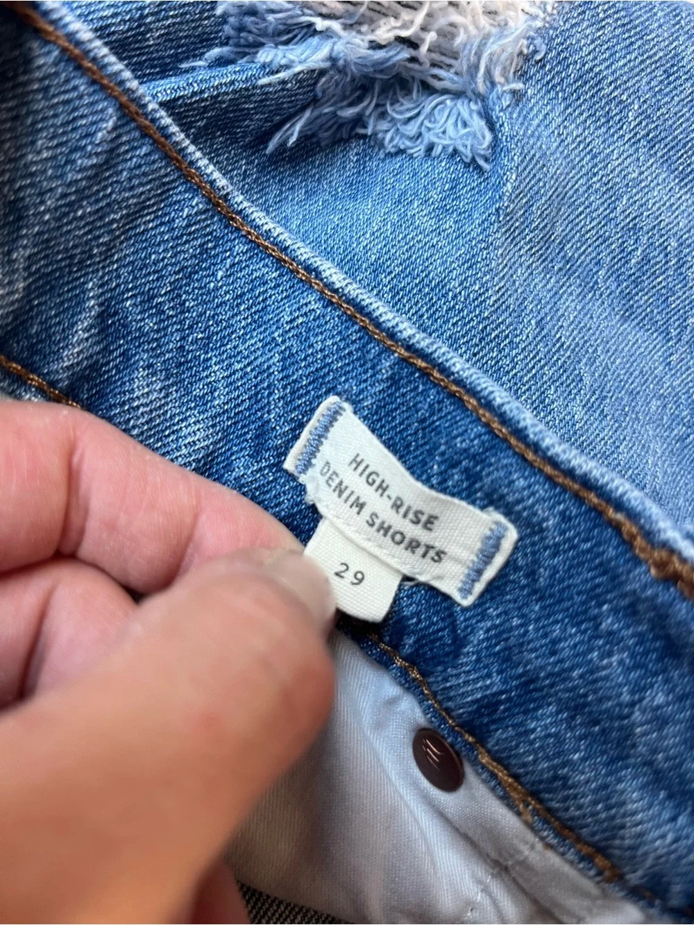 MADEWELL HIGH RISE DENIM SHORTS 29 WOMENS - Picture 4 of 9